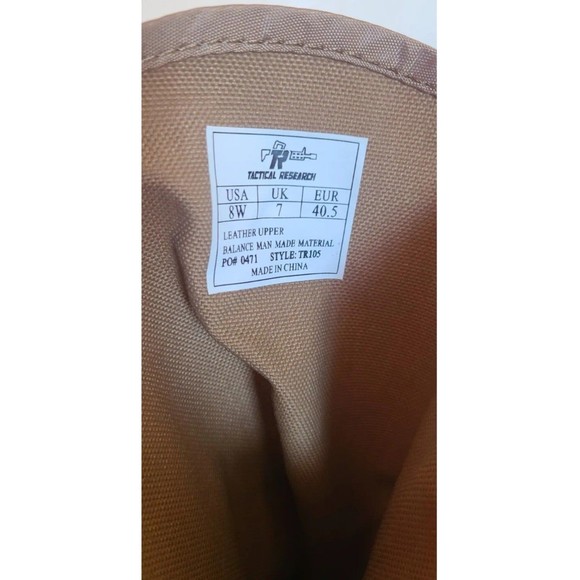 BELLEVILLE TR105 TACTICAL RESEARCH MINIMALIST COMBAT BOOTS SIZE 8W - Picture 4 of 8